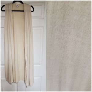 Soft ivory sweater Joy vest (retail size 14-16)